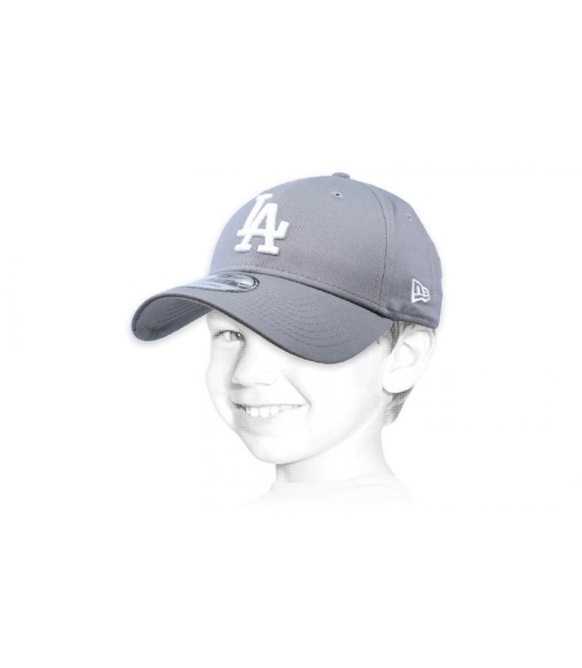 grey kid LA cap Kids League Ess LA 9Forty gray